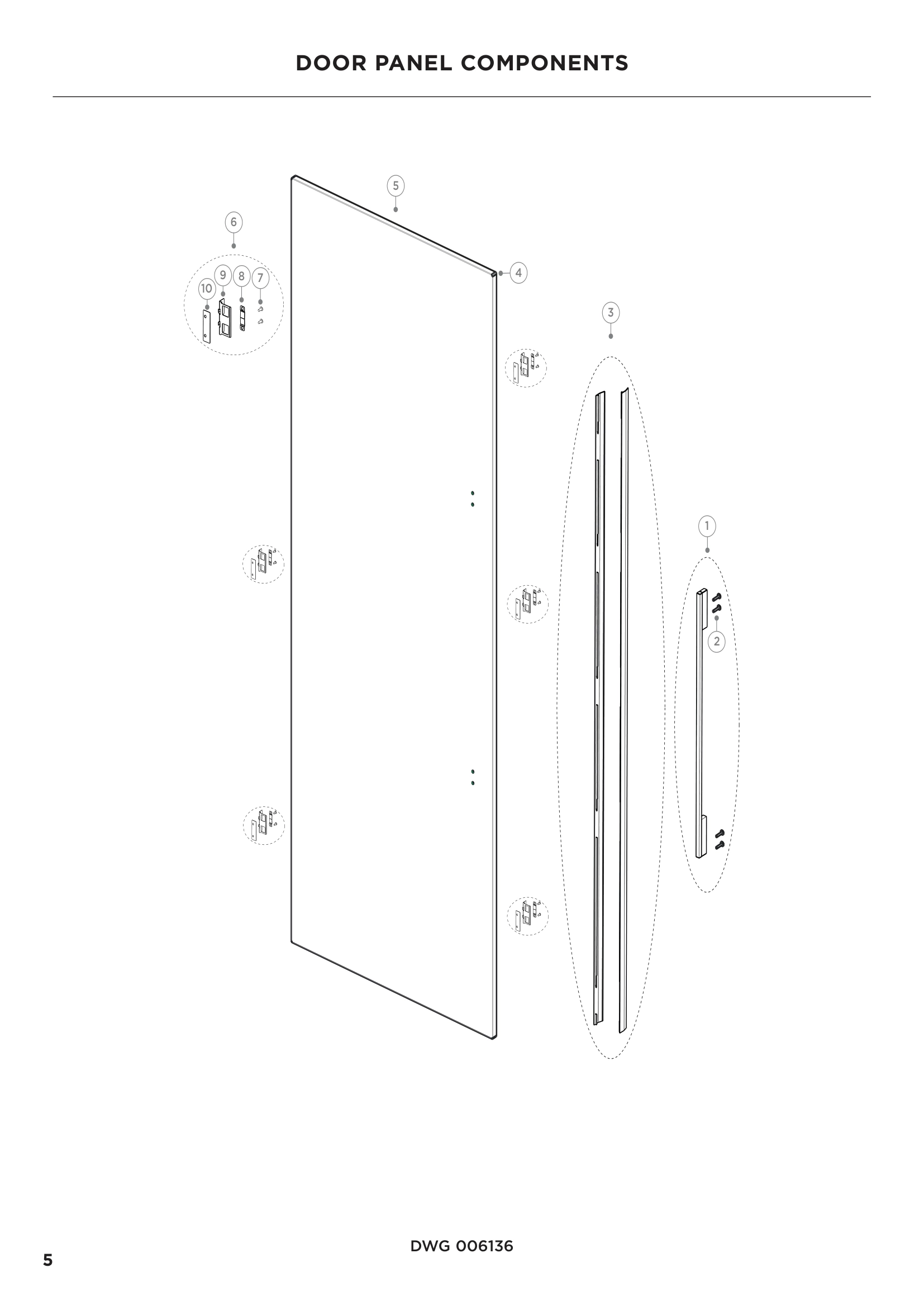 DOOR PANEL COMPONENTS