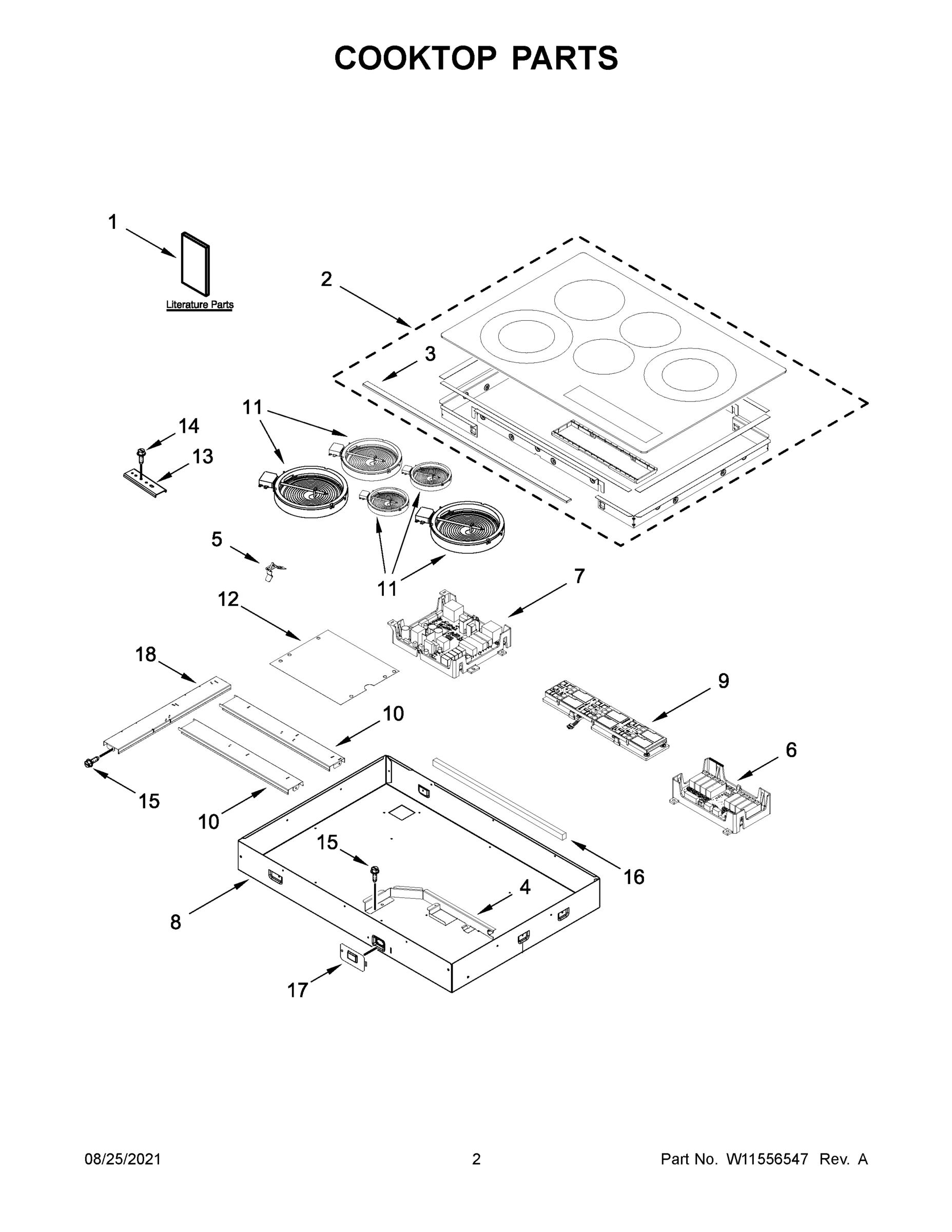 02 - COOKTOP PARTS