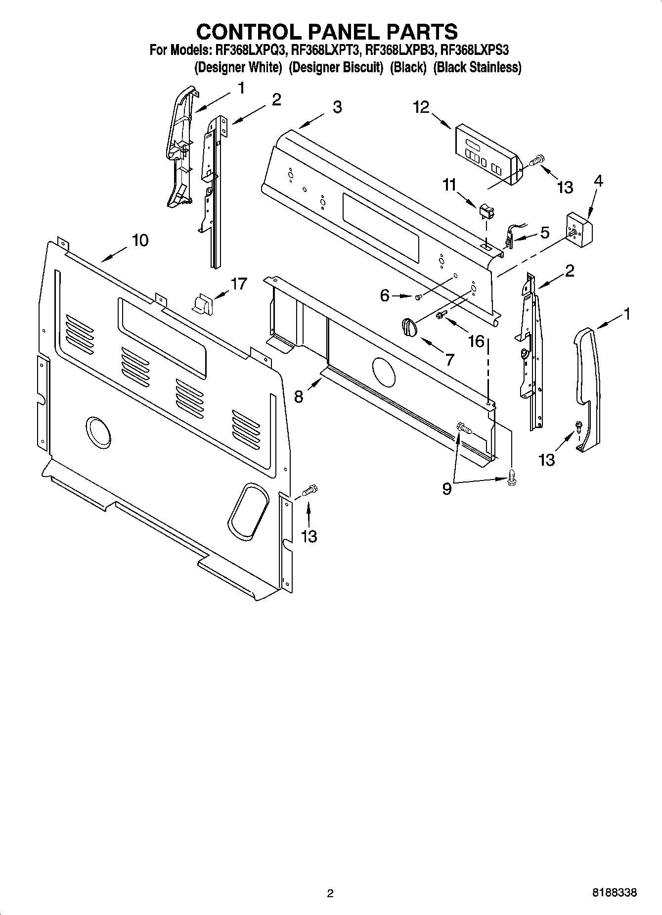 02 - CONTROL PANEL PARTS