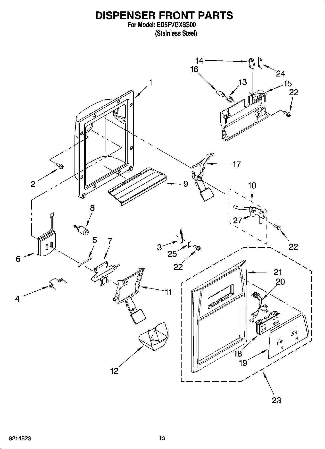 08 - DISPENSER FRONT PARTS