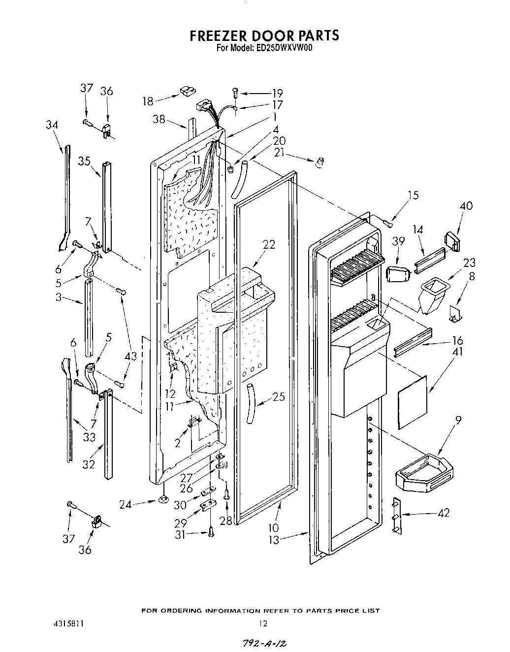 08 - REFRIGERATOR DOOR , FREEZER DOOR