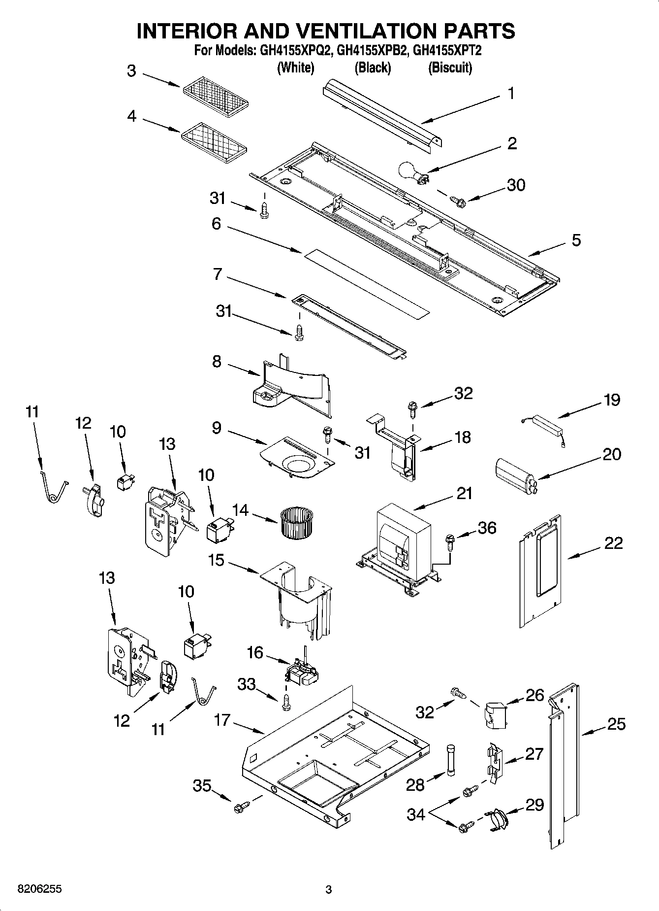 03 - INTERIOR AND VENTILATION PARTS