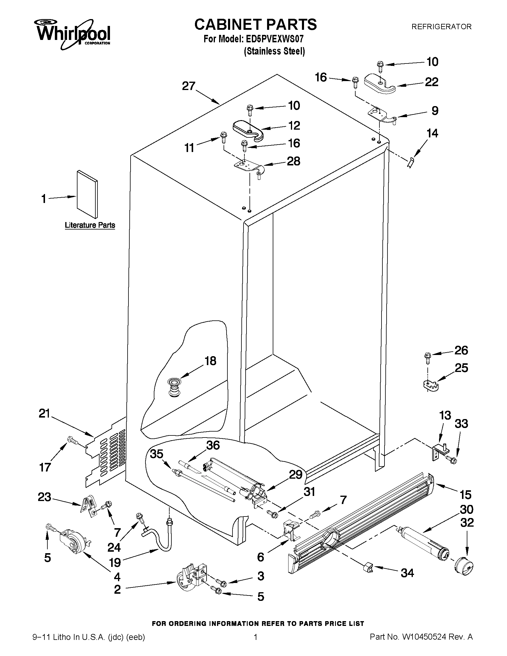 01 - CABINET PARTS