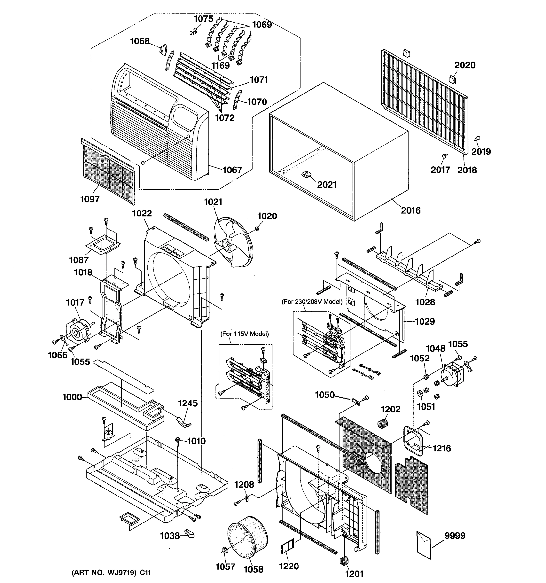 CABINET & COMPONENTS