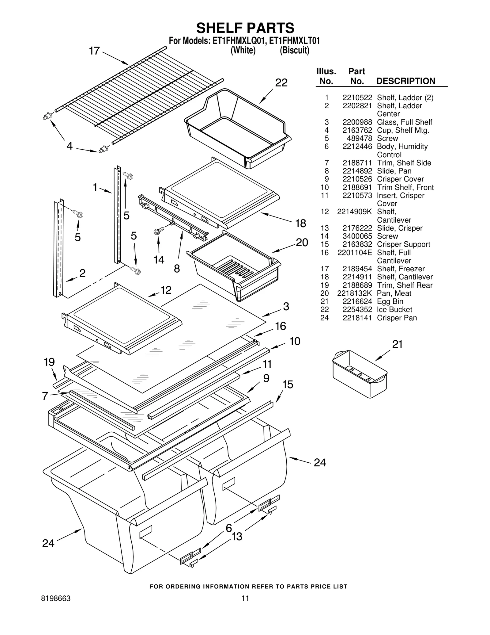 SHELF PARTS