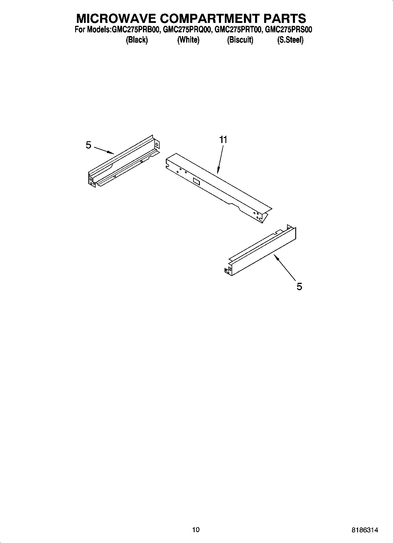 08 - MICROWAVE COMPARTMENT PARTS