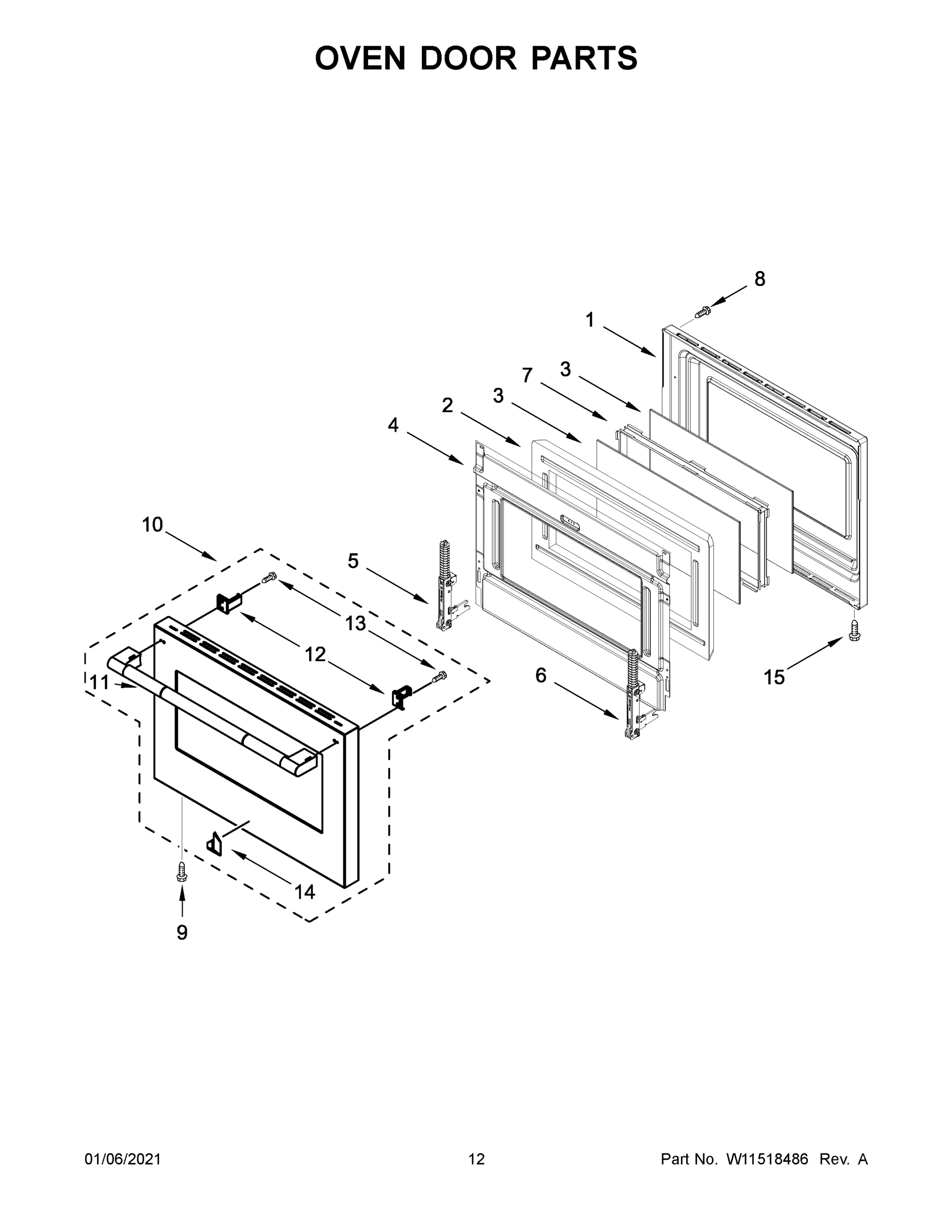 07 - OVEN DOOR PARTS