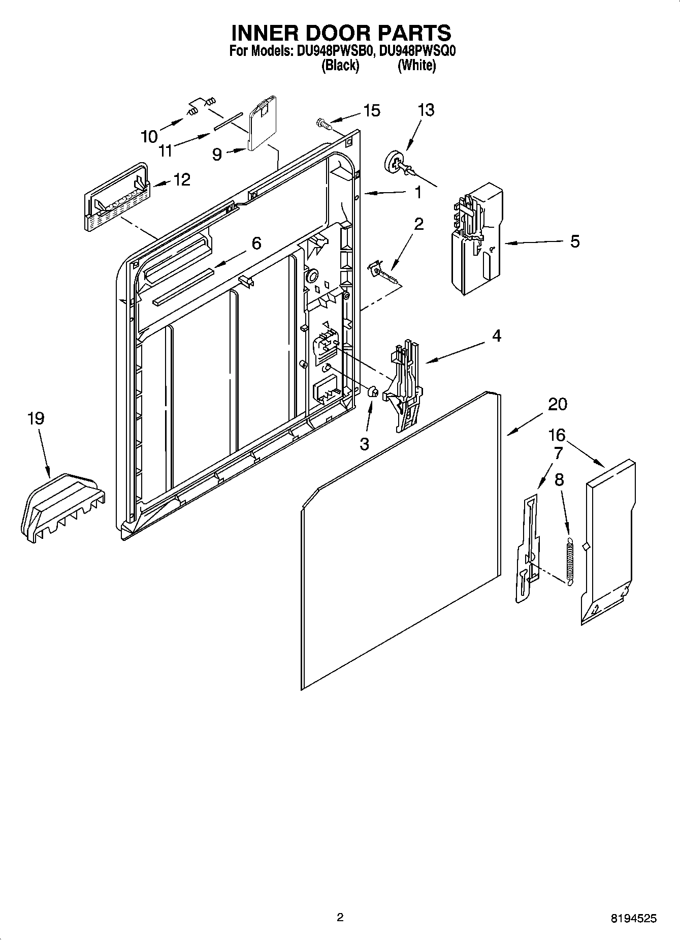 02 - INNER DOOR PARTS