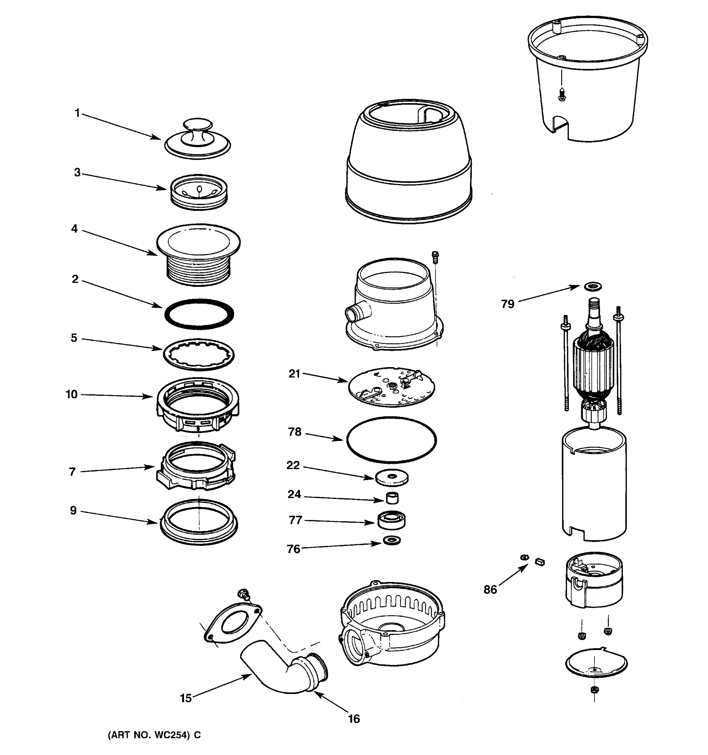 DISPOSER PARTS
