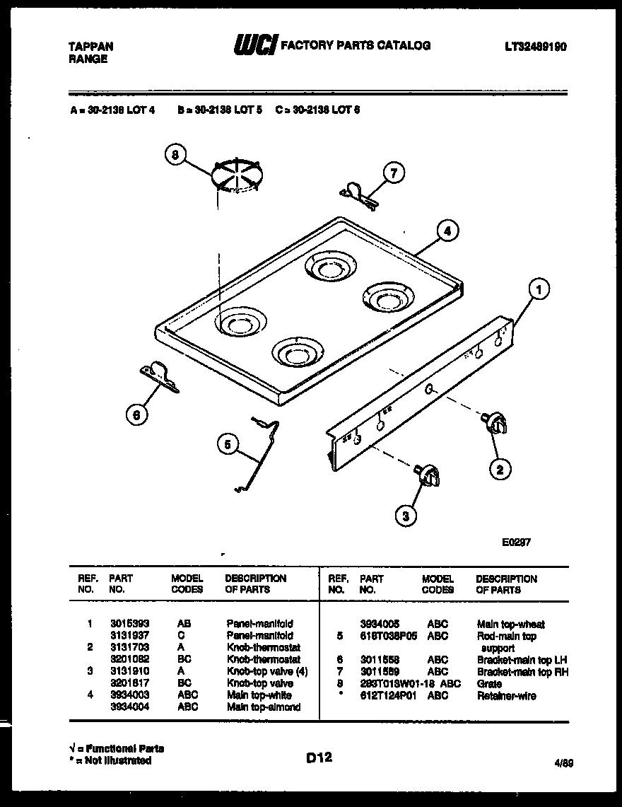 03 - COOKTOP PARTS