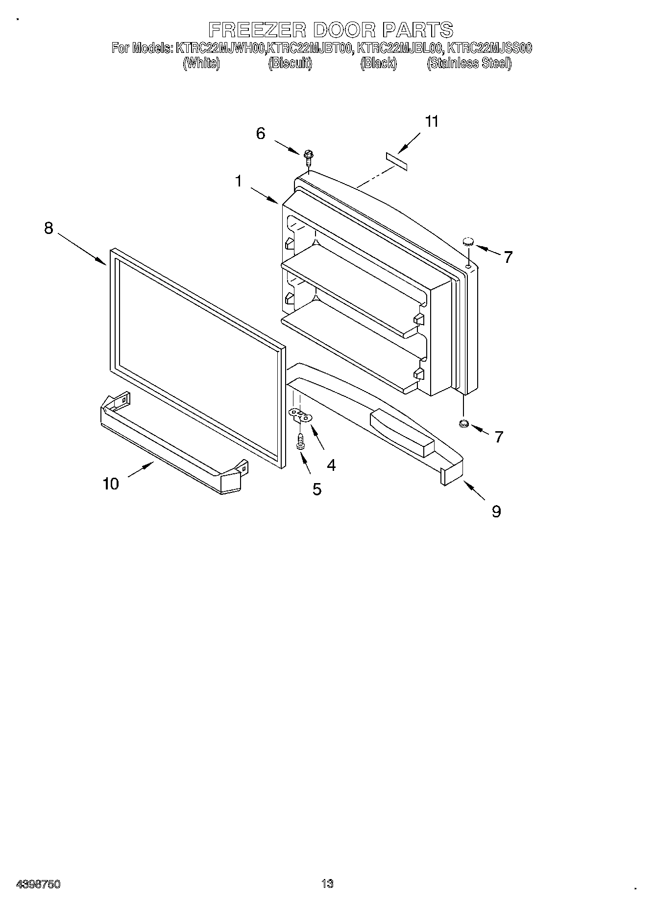 07 - FREEZER DOOR, OPTIONAL