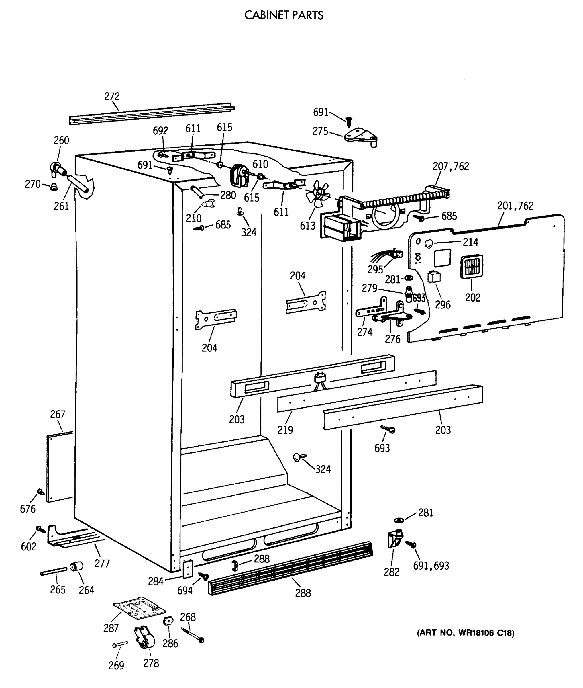 CABINET PARTS