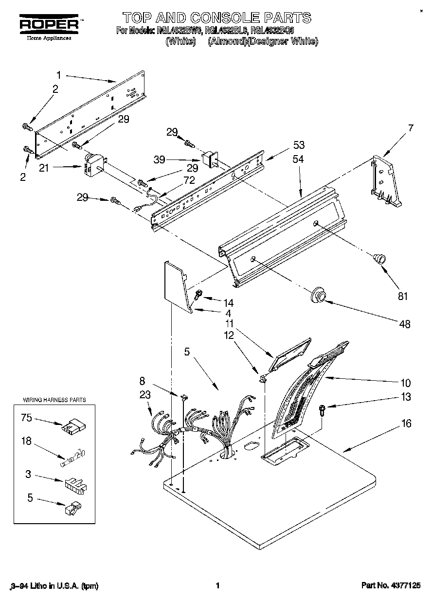 01 - TOP AND CONSOLE, LIT/OPTIONAL
