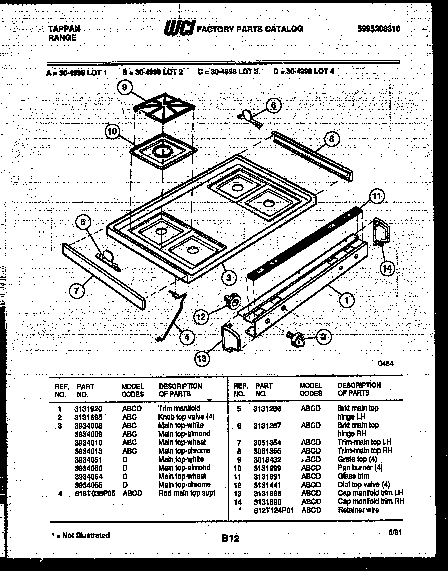 03 - COOKTOP PARTS
