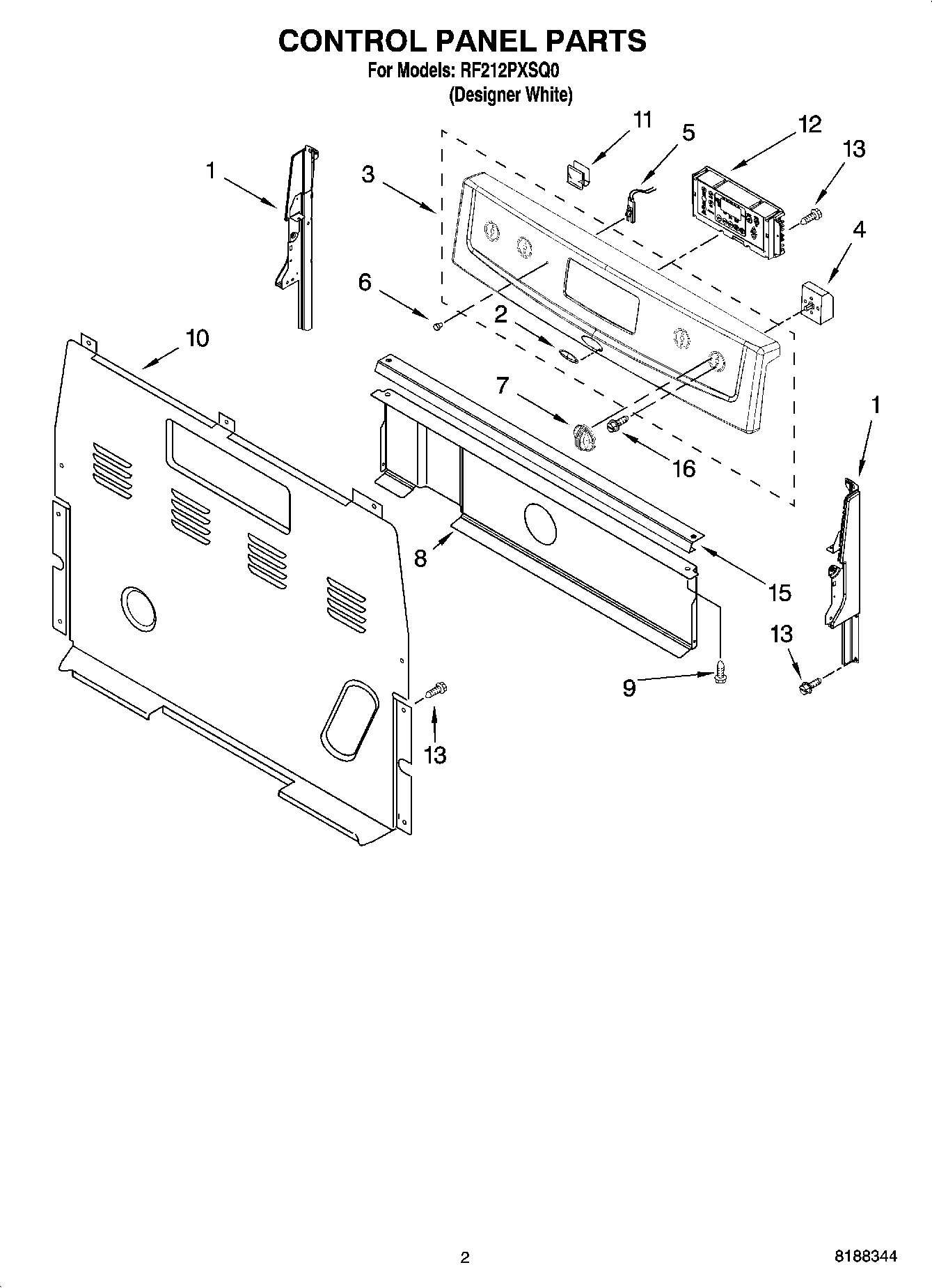 02 - CONTROL PANEL PARTS