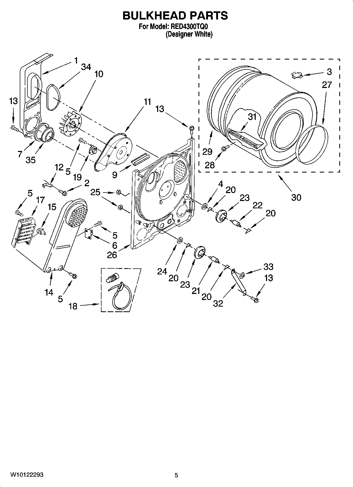 03 - BULKHEAD PARTS, OPTIONAL PARTS (NOT INCLUDED)