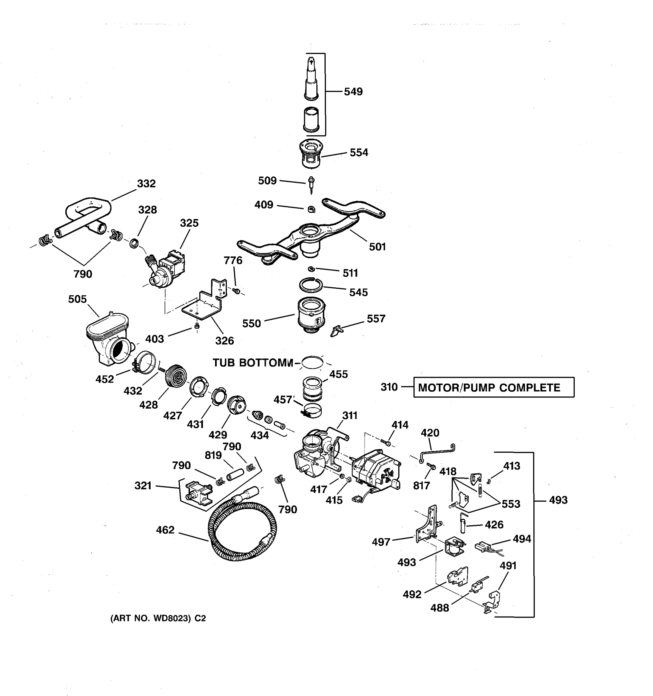 MOTOR-PUMP MECHANISM