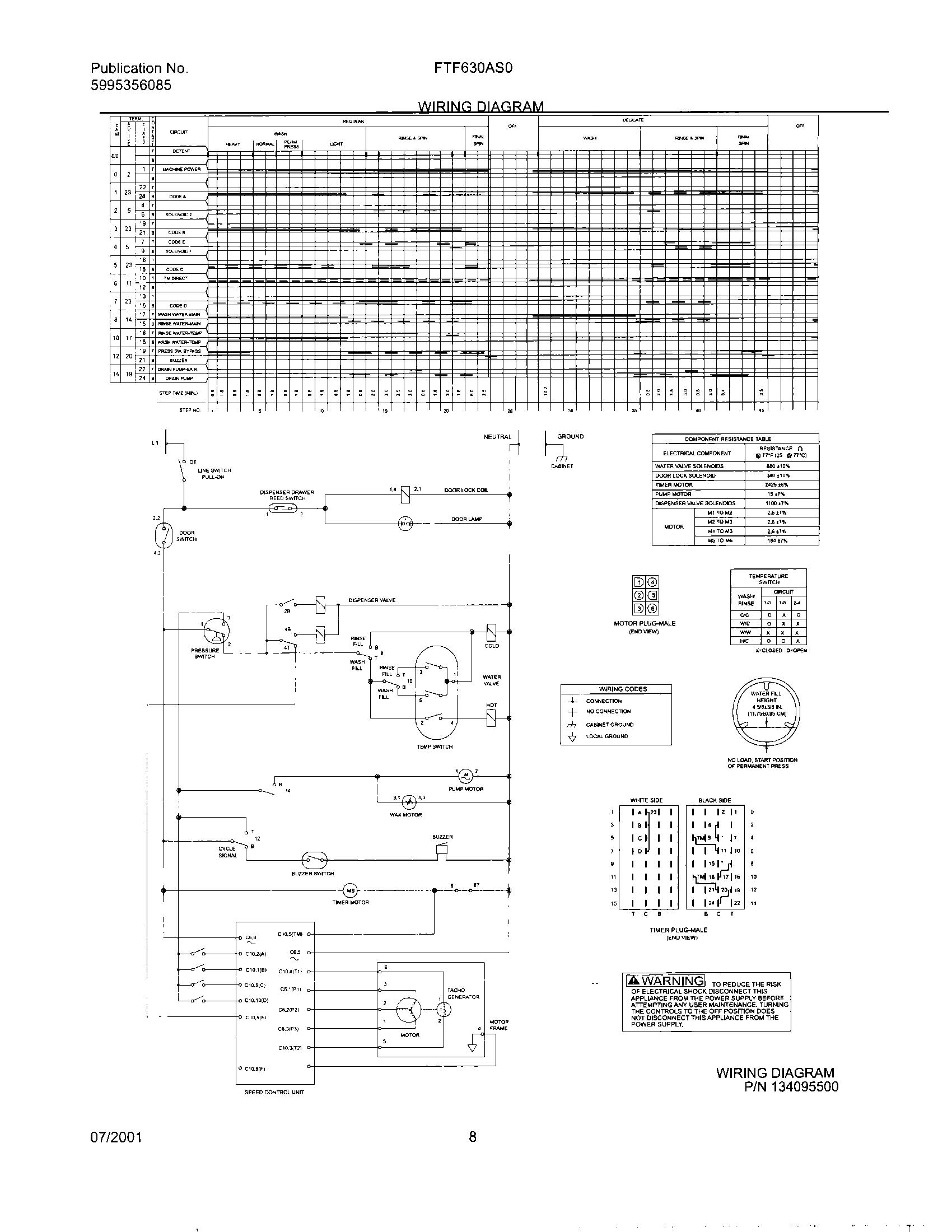 08 - 134095500 WIRING DIAGRAM