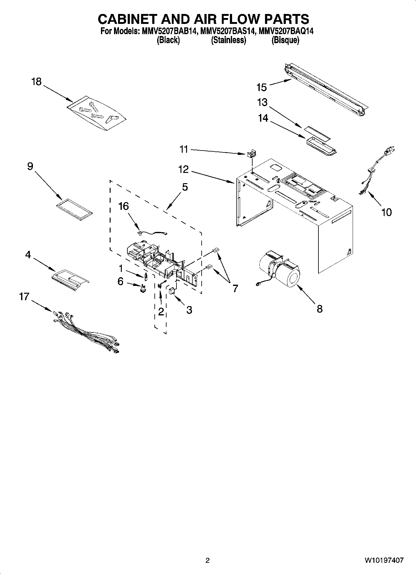 02 - CABINET AND AIR FLOW PARTS