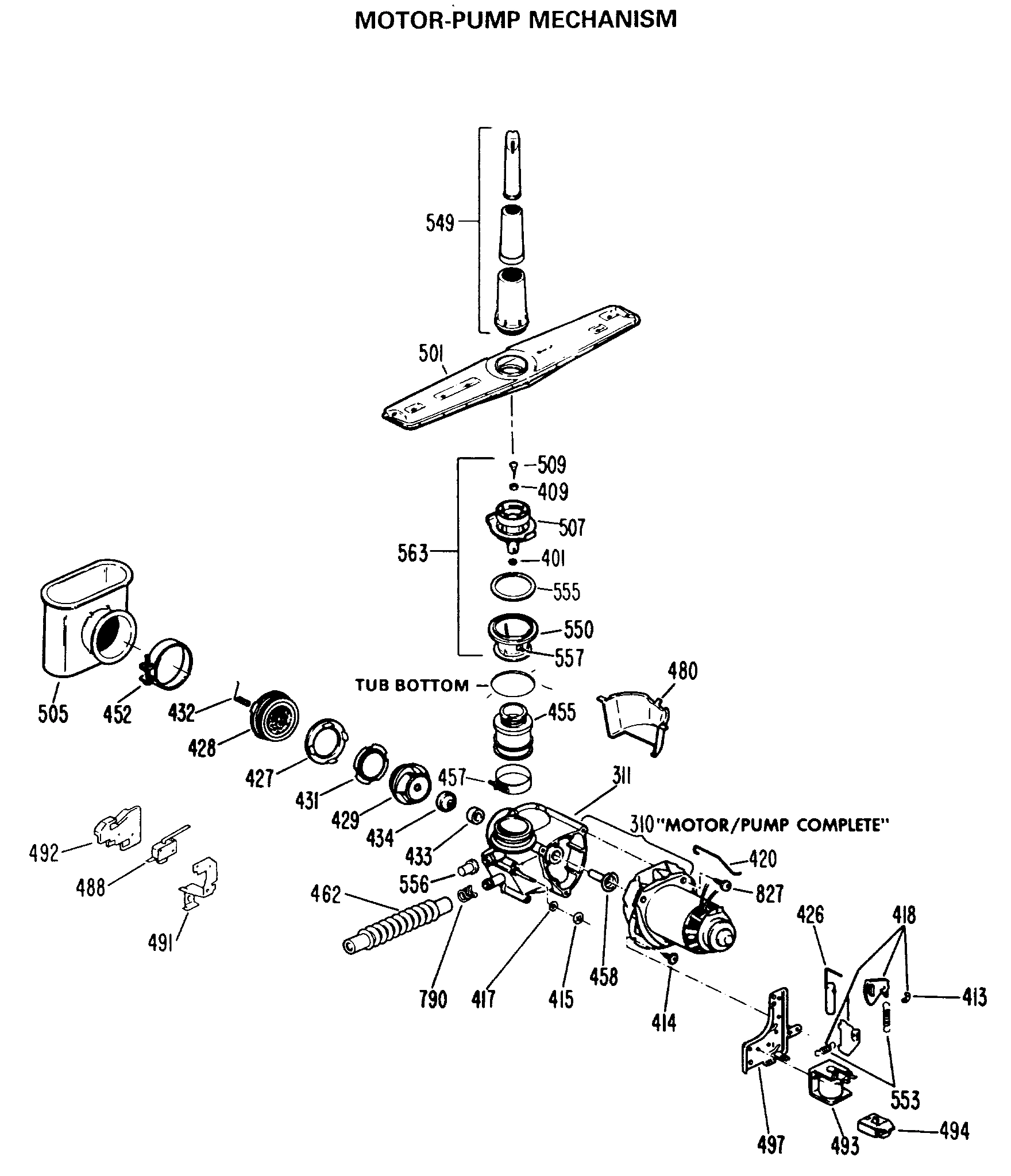 MOTOR-PUMP MECHANISM
