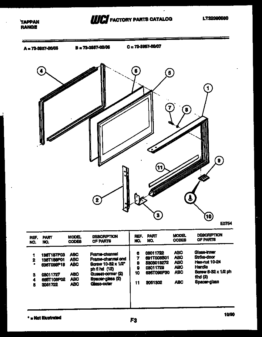 05 - UPPER OVEN DOOR PARTS