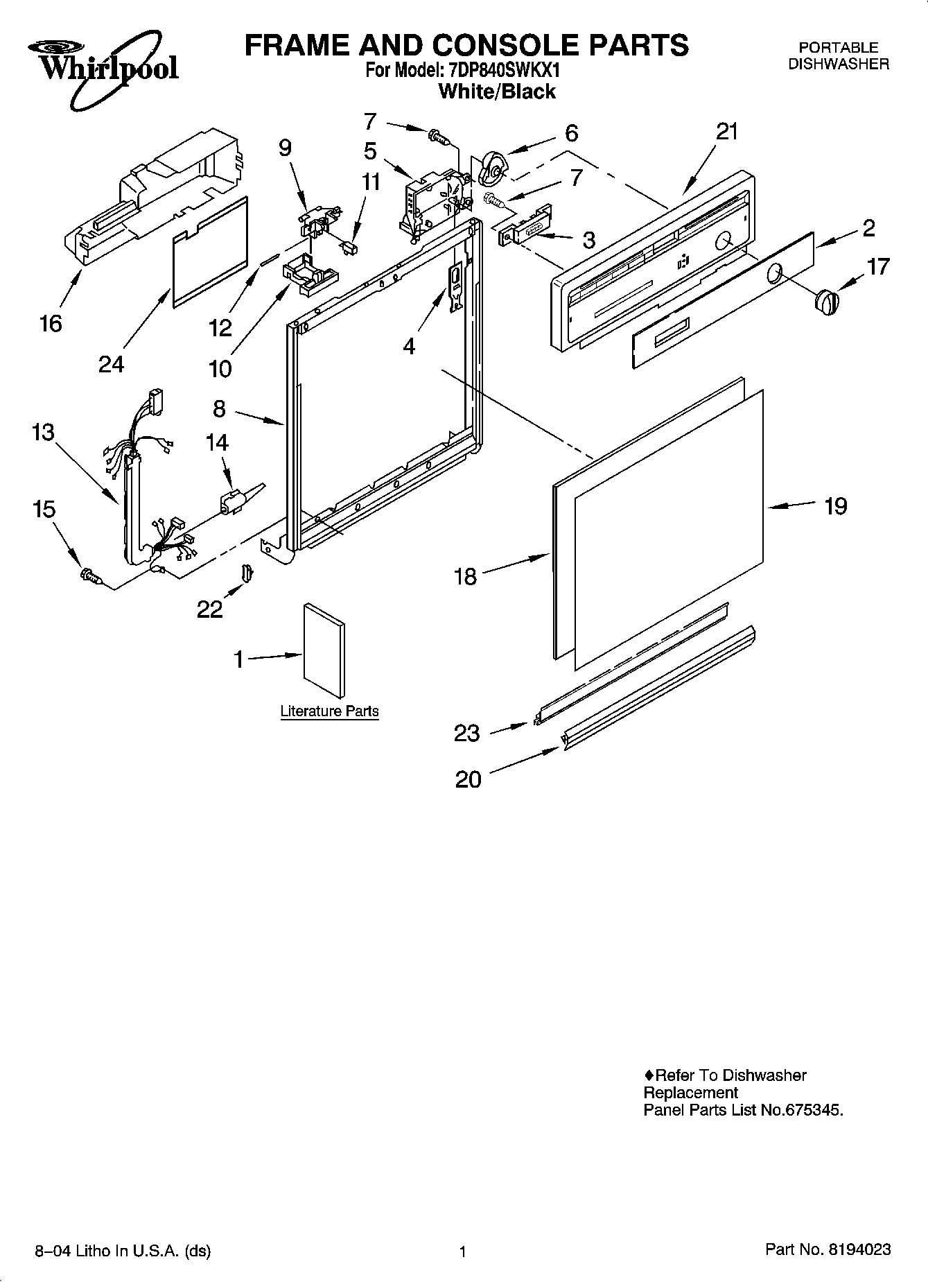 01 - FRAME AND CONSOLE PARTS