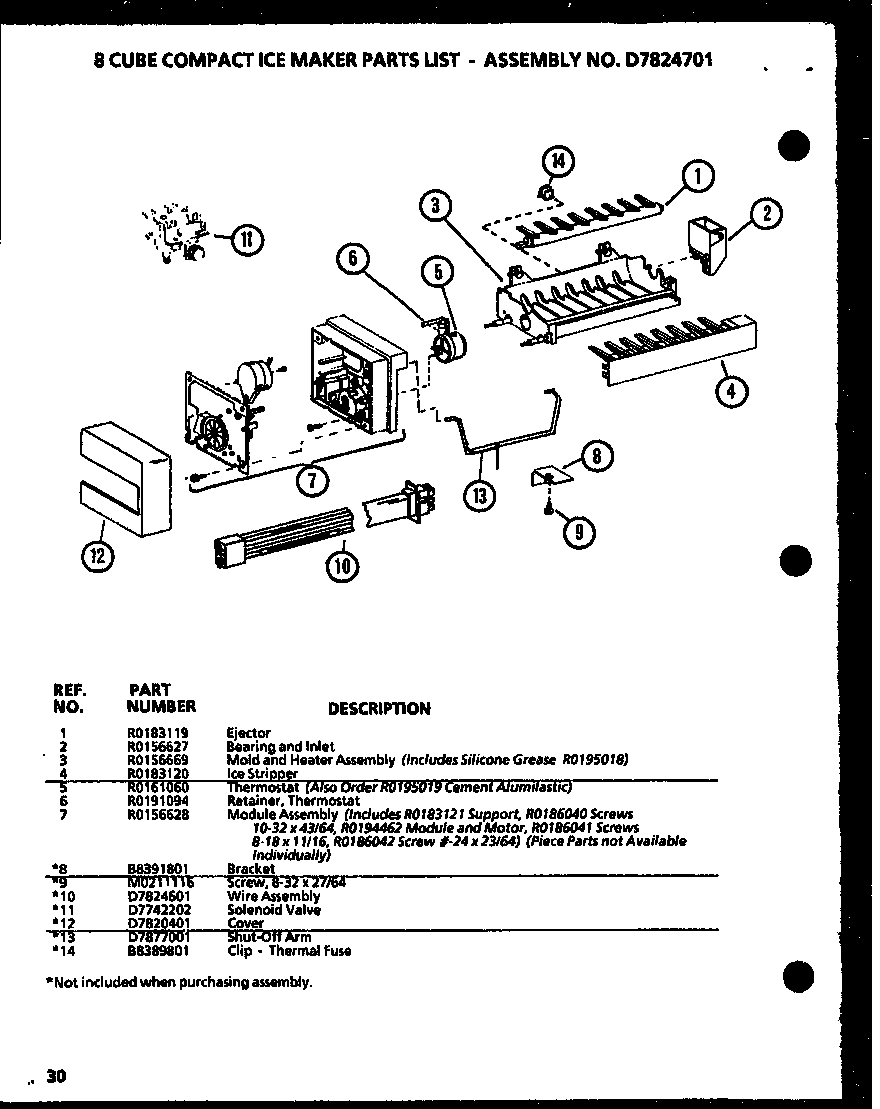 01 - 8 CUBE ICE MAKER