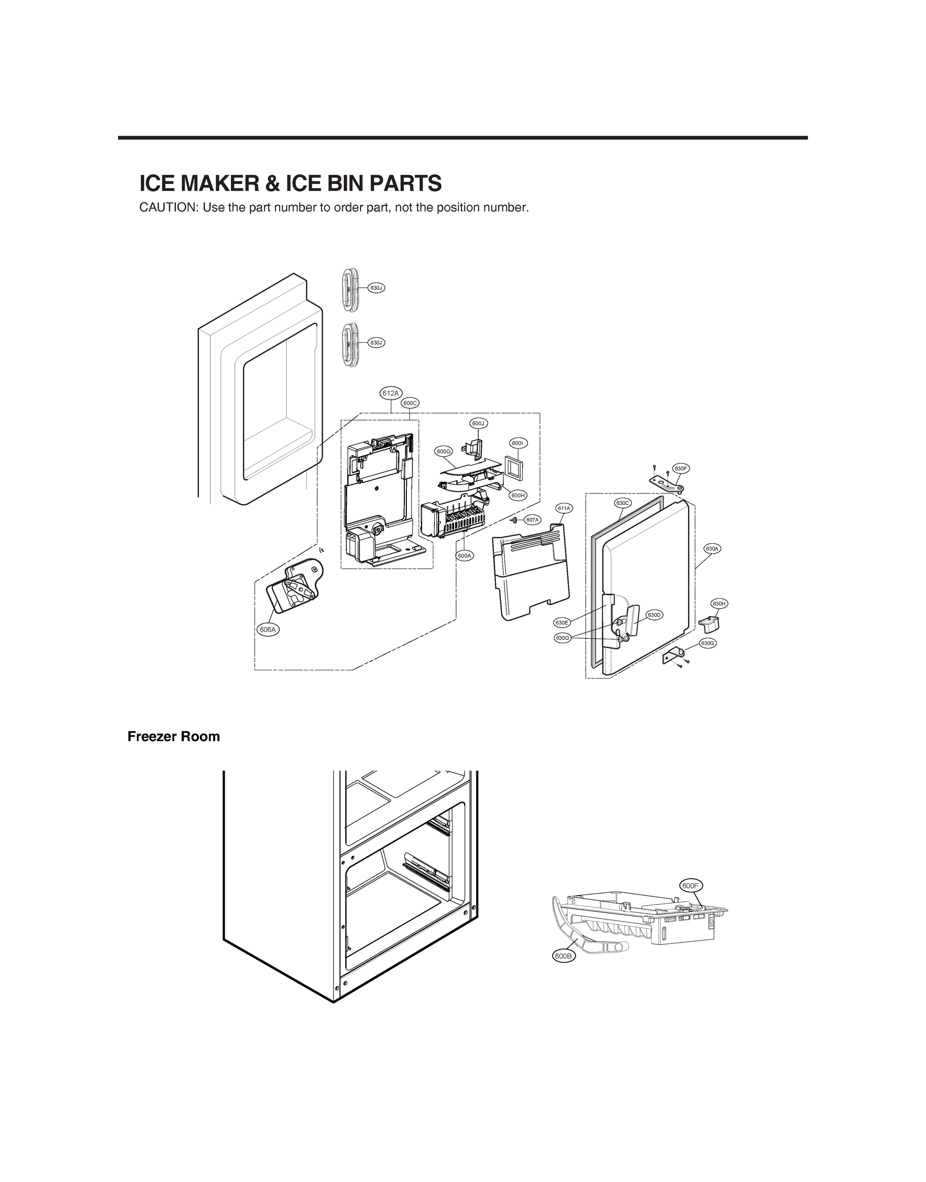 ICEMAKER & ICE BIN PARTS