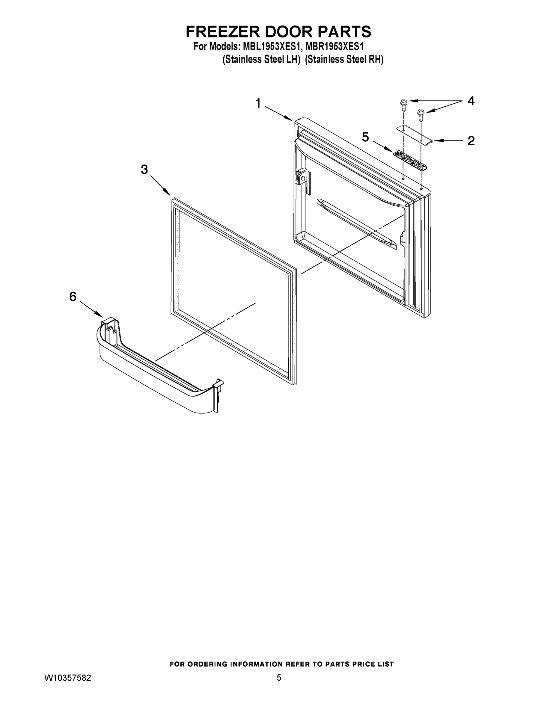 03 - FREEZER DOOR PARTS