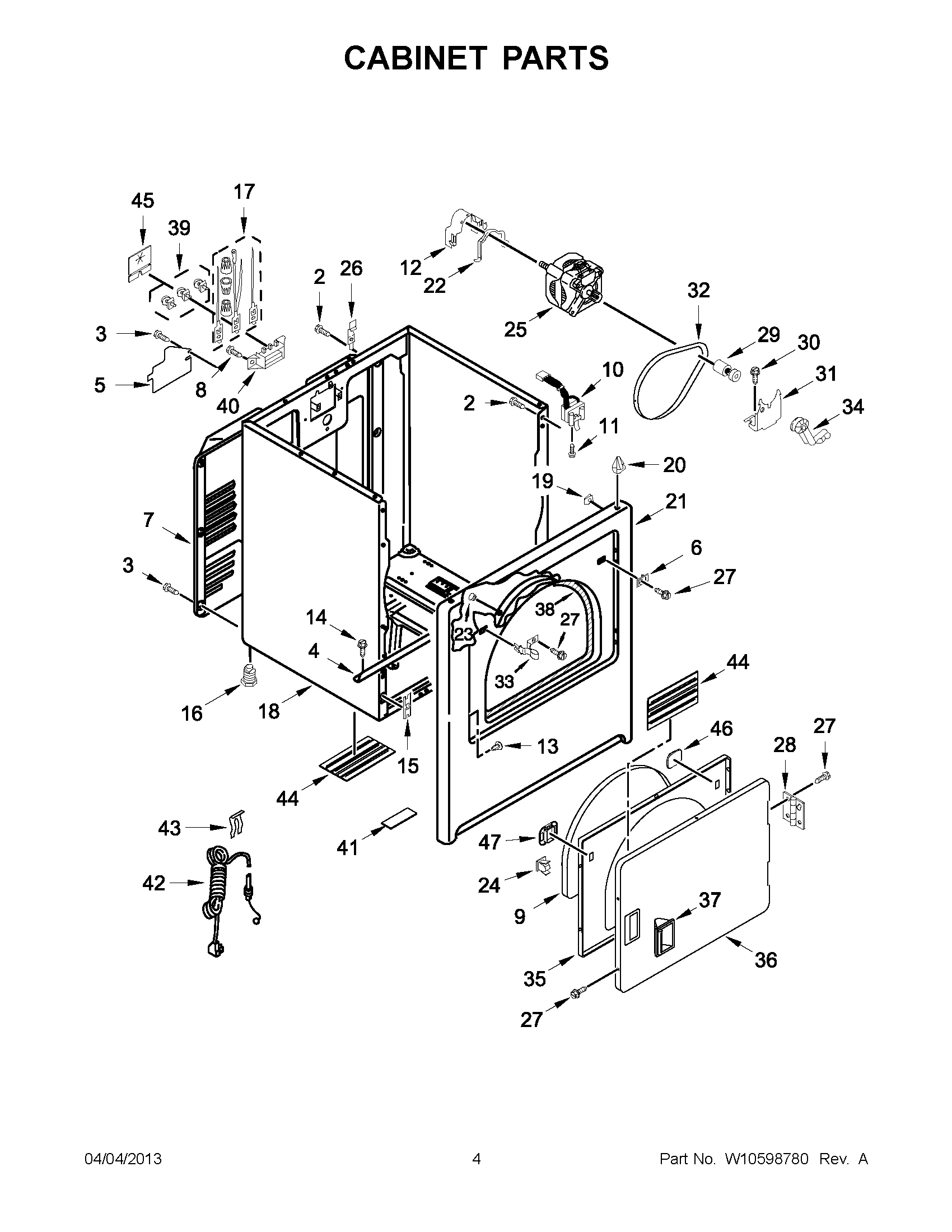 02 - CABINET PARTS