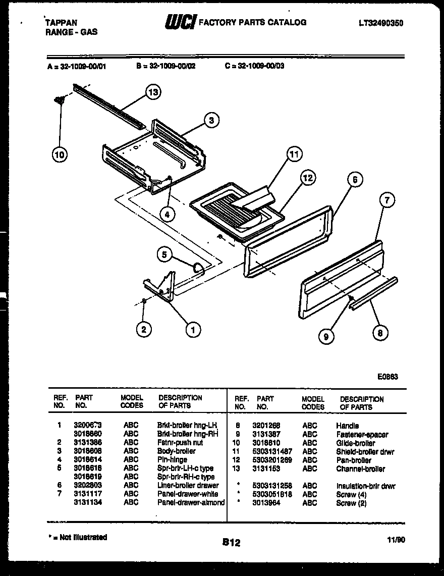 05 - BROILER DRAWER PARTS