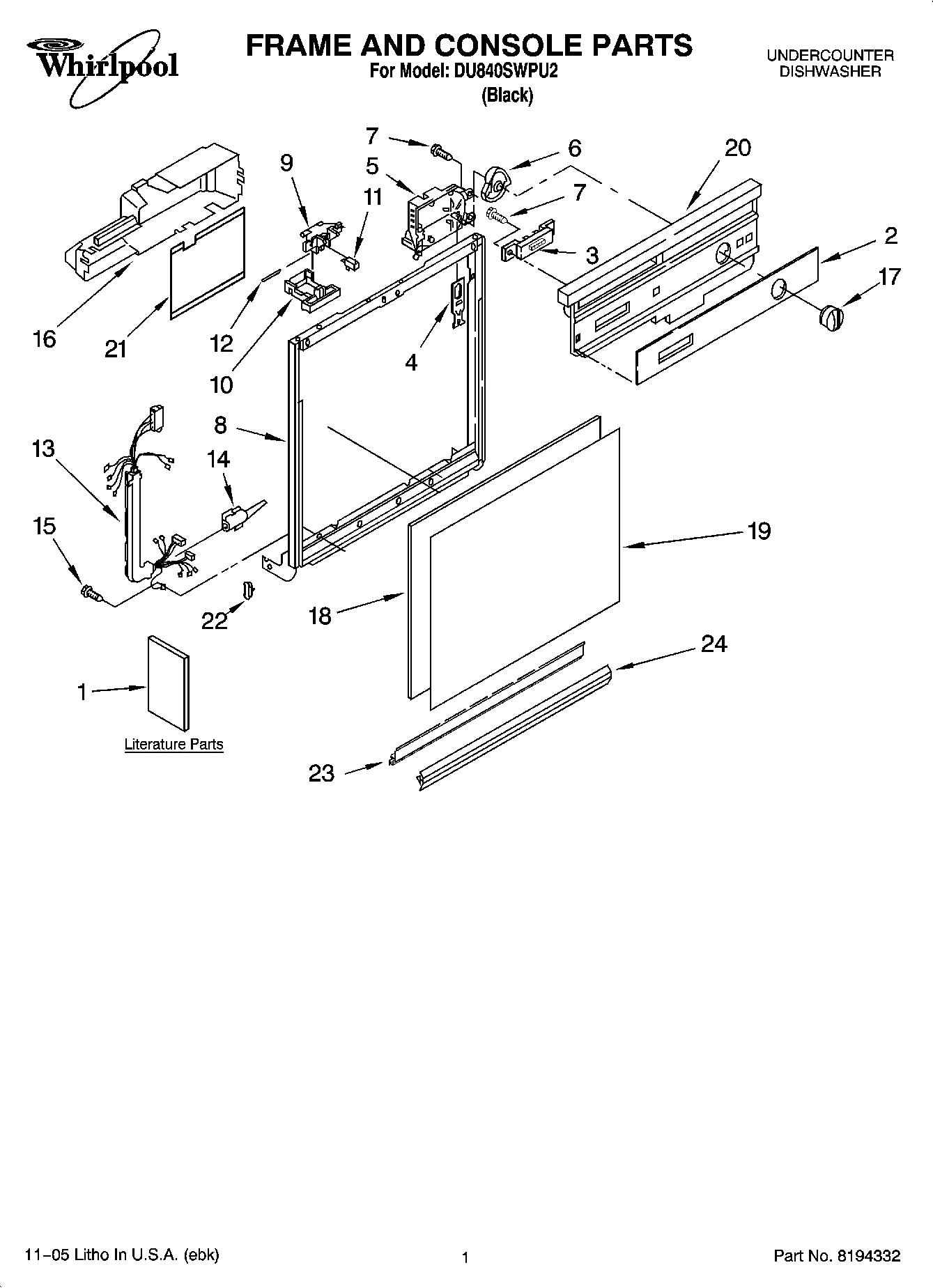 01 - FRAME AND CONSOLE PARTS
