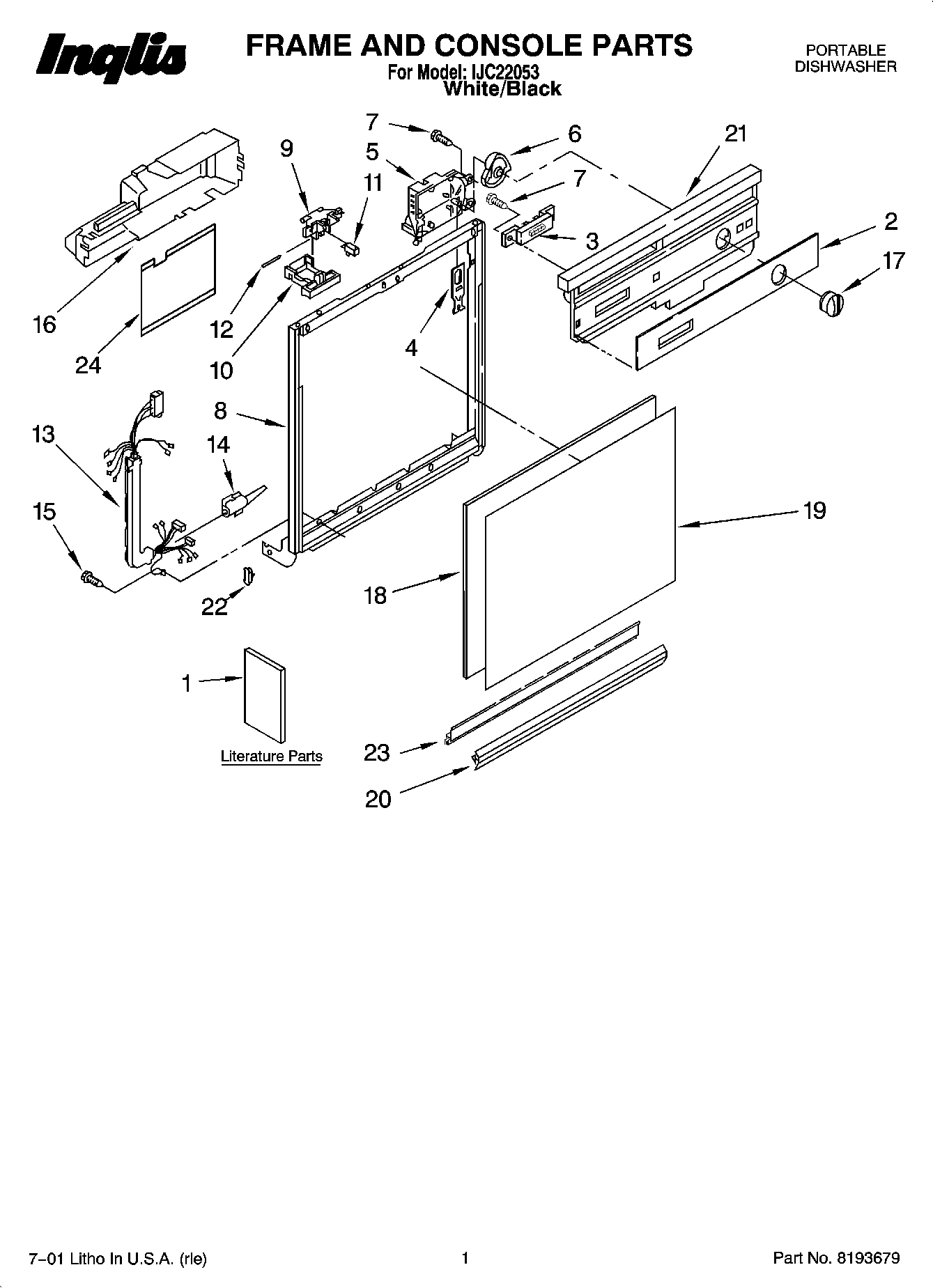 01 - FRAME AND CONSOLE PARTS
