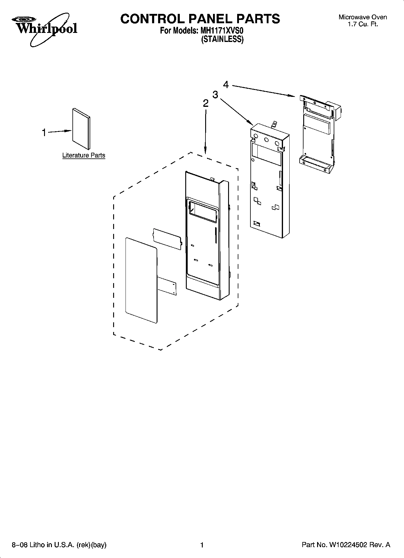01 - CONTROL PANEL PARTS