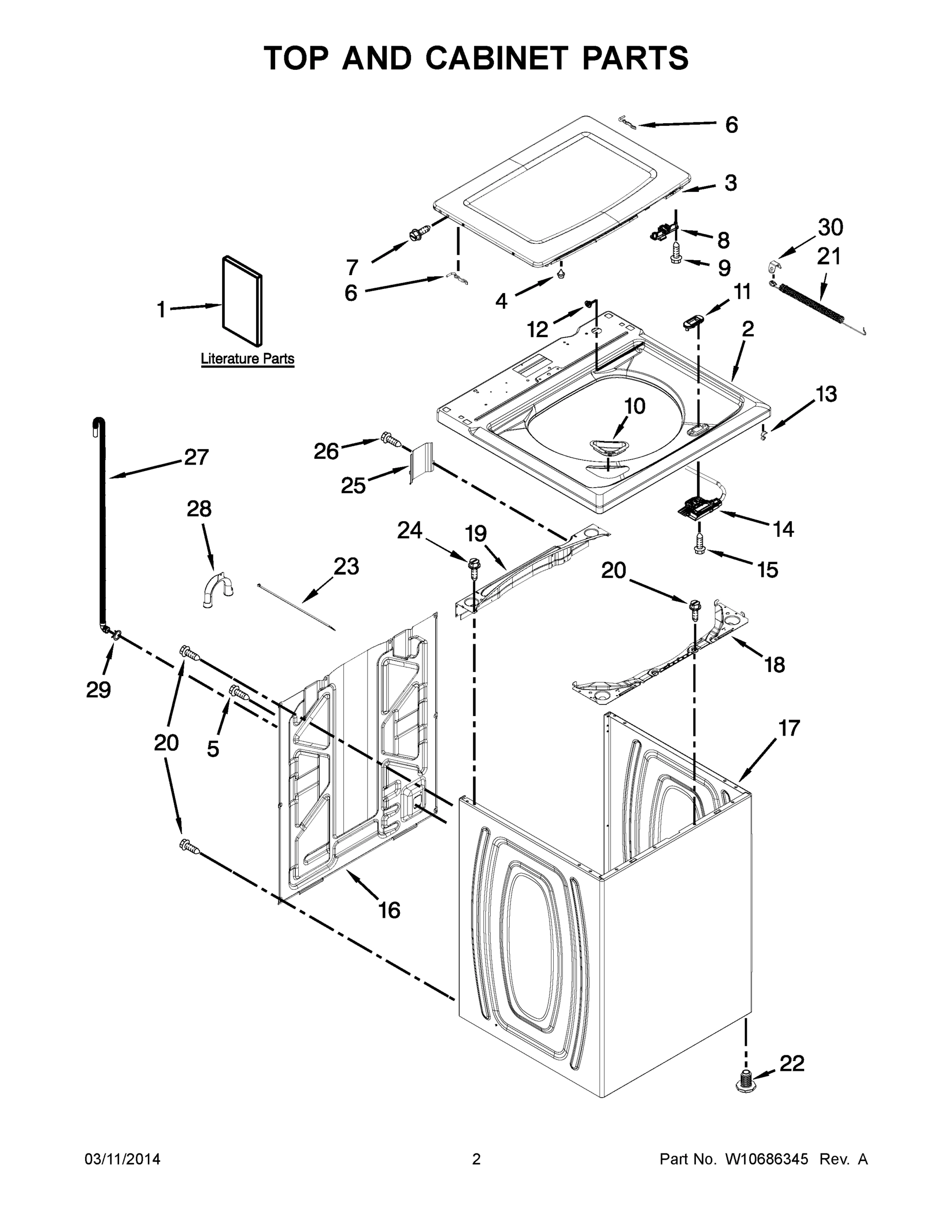 02 - TOP AND CABINET PARTS
