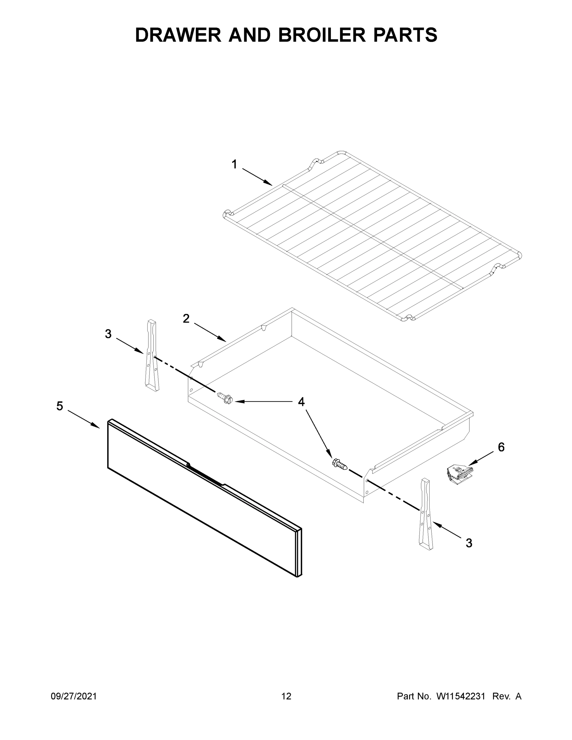 07 - DRAWER AND BROILER PARTS
