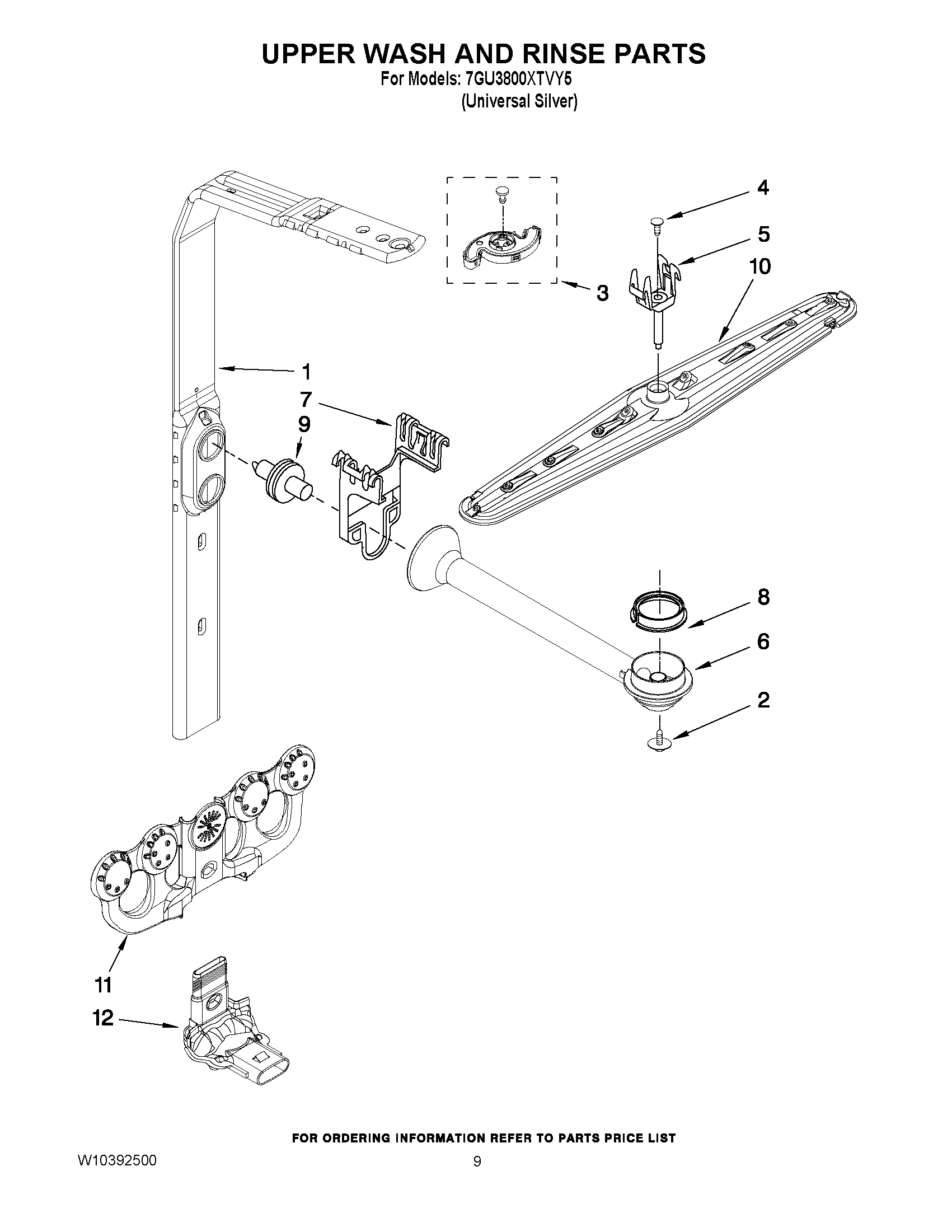 07 - UPPER WASH AND RINSE PARTS