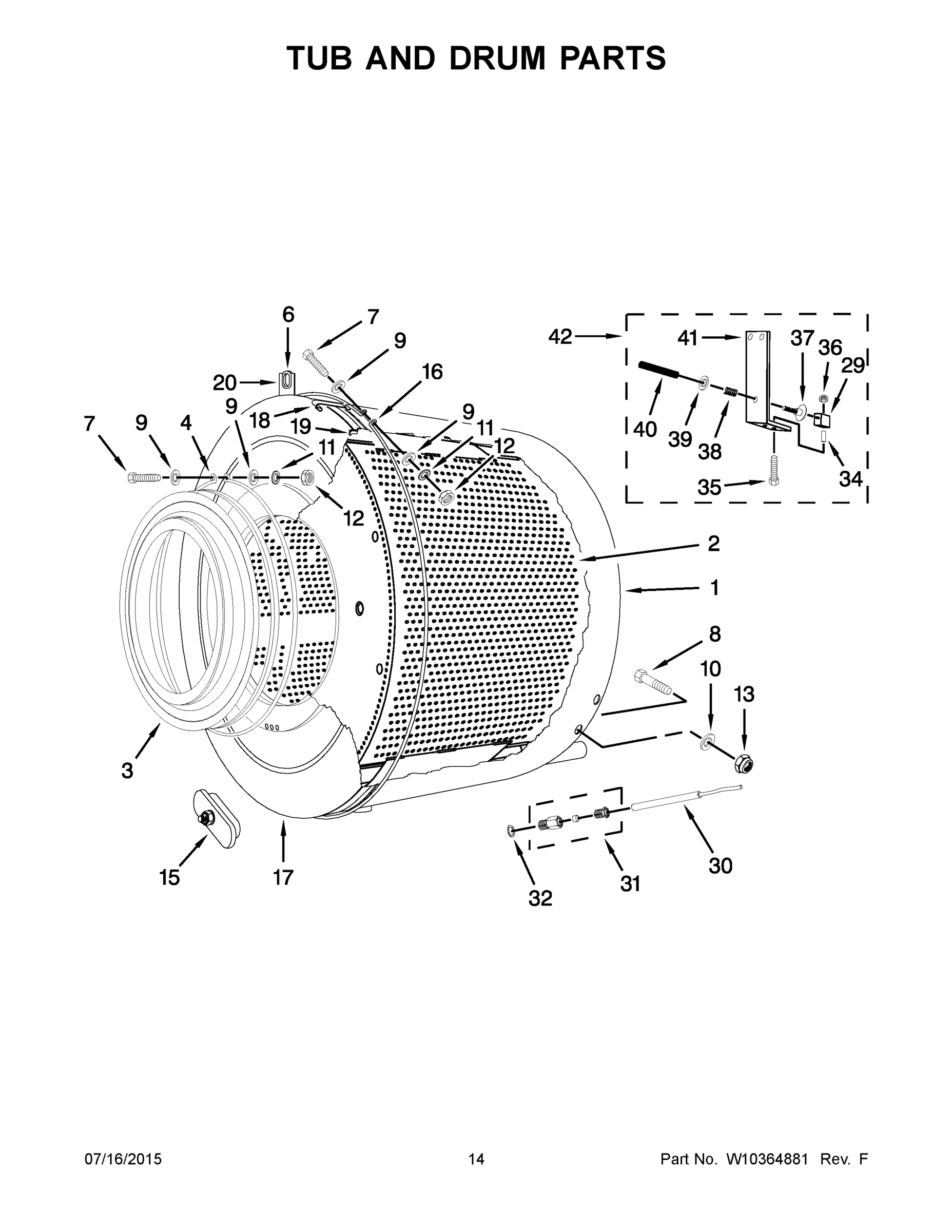 08 - TUB AND DRUM PARTS