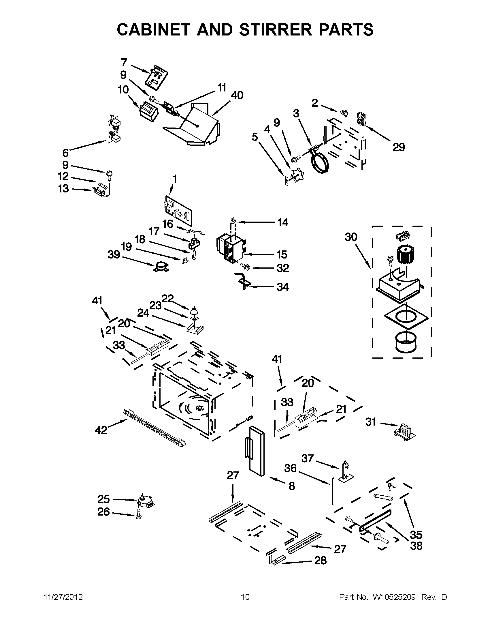 05 - CABINET AND STIRRER PARTS