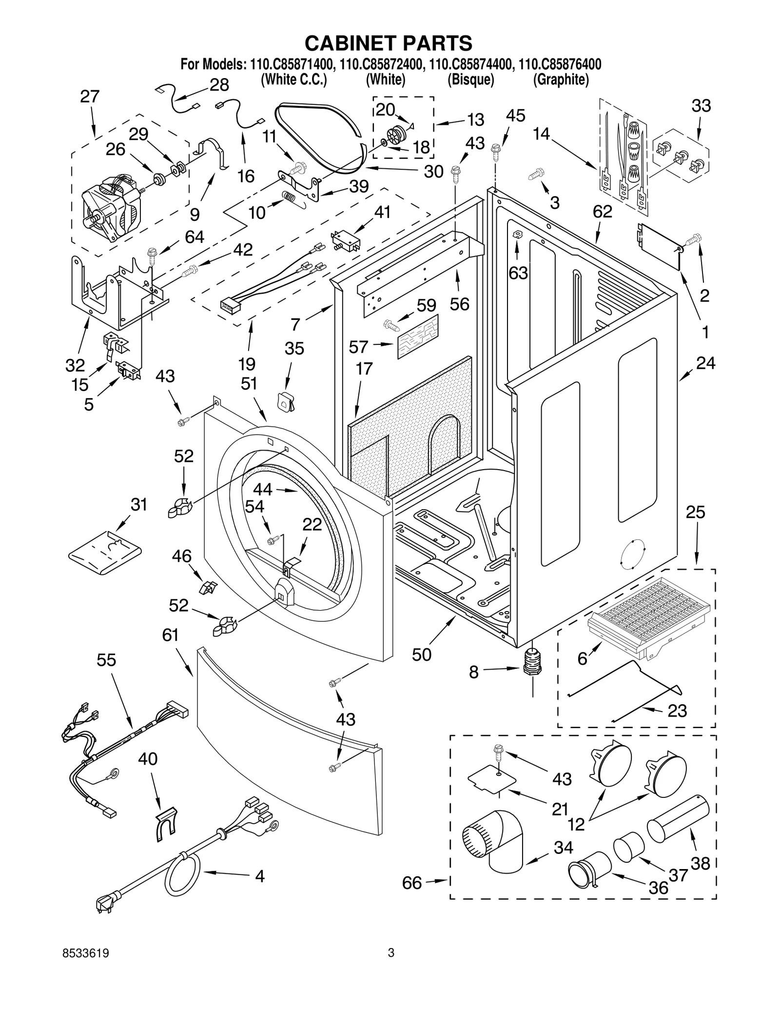 CABINET PARTS