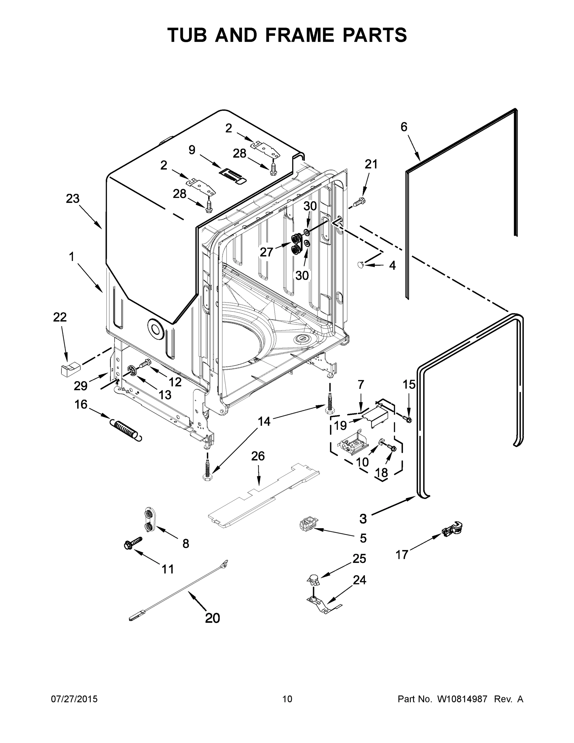 06 - TUB AND FRAME PARTS