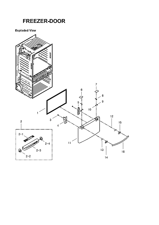 Freezer Door Parts