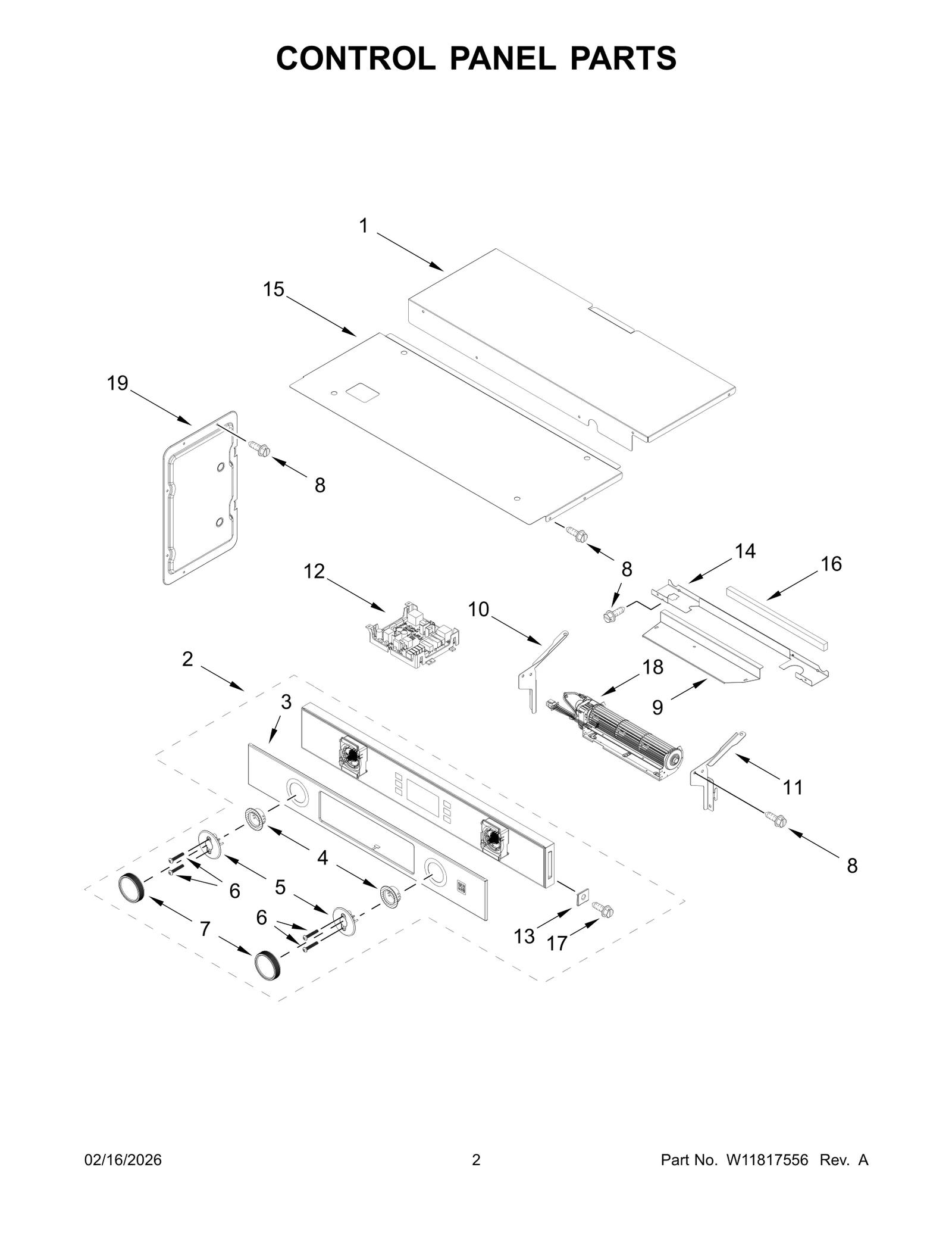 CONTROL PANEL PARTS