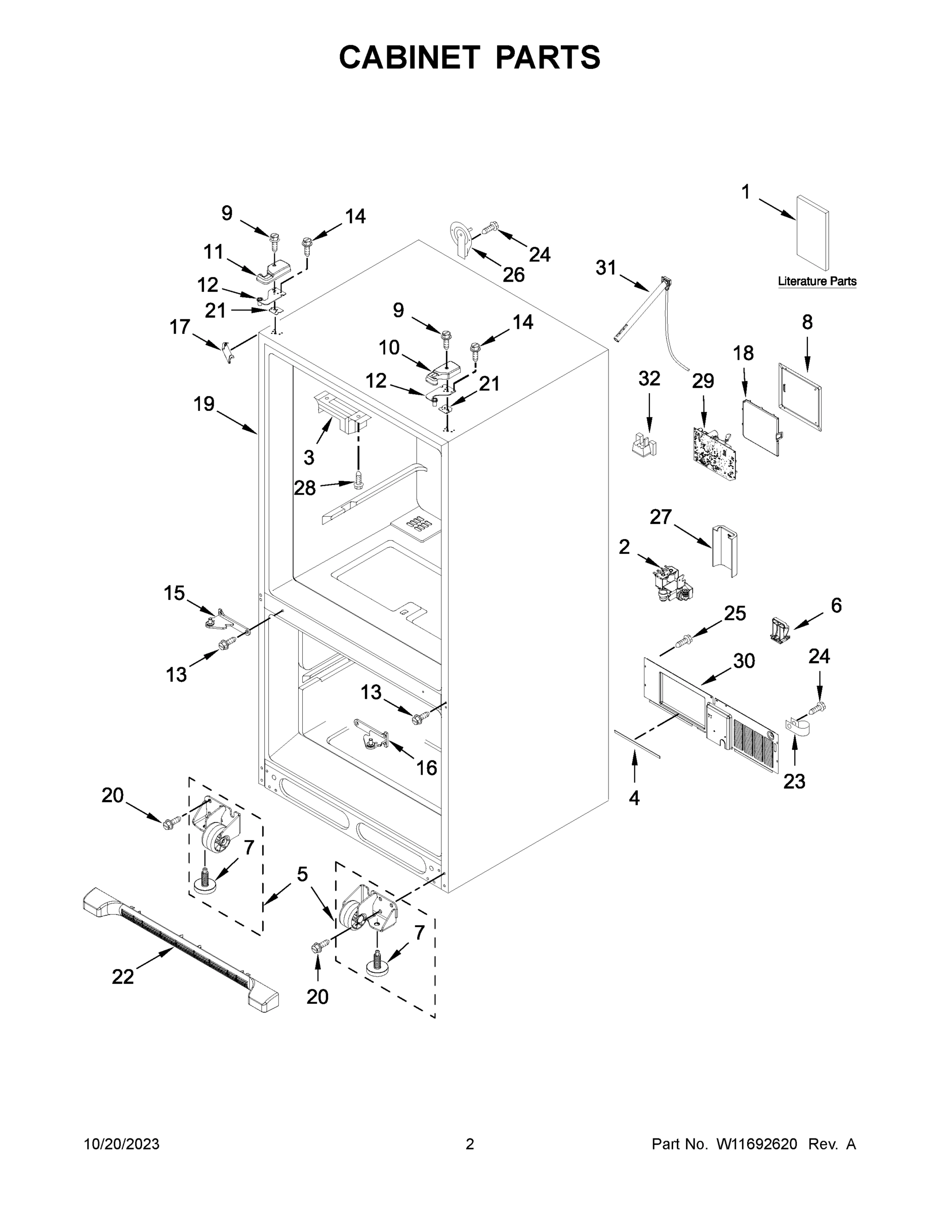 02 - CABINET PARTS