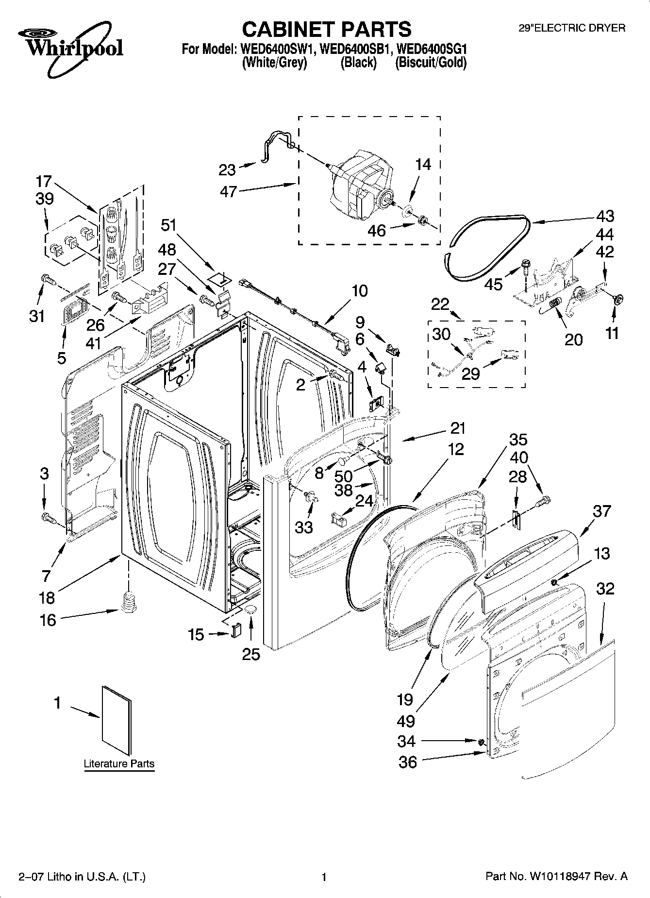 01 - CABINET PARTS