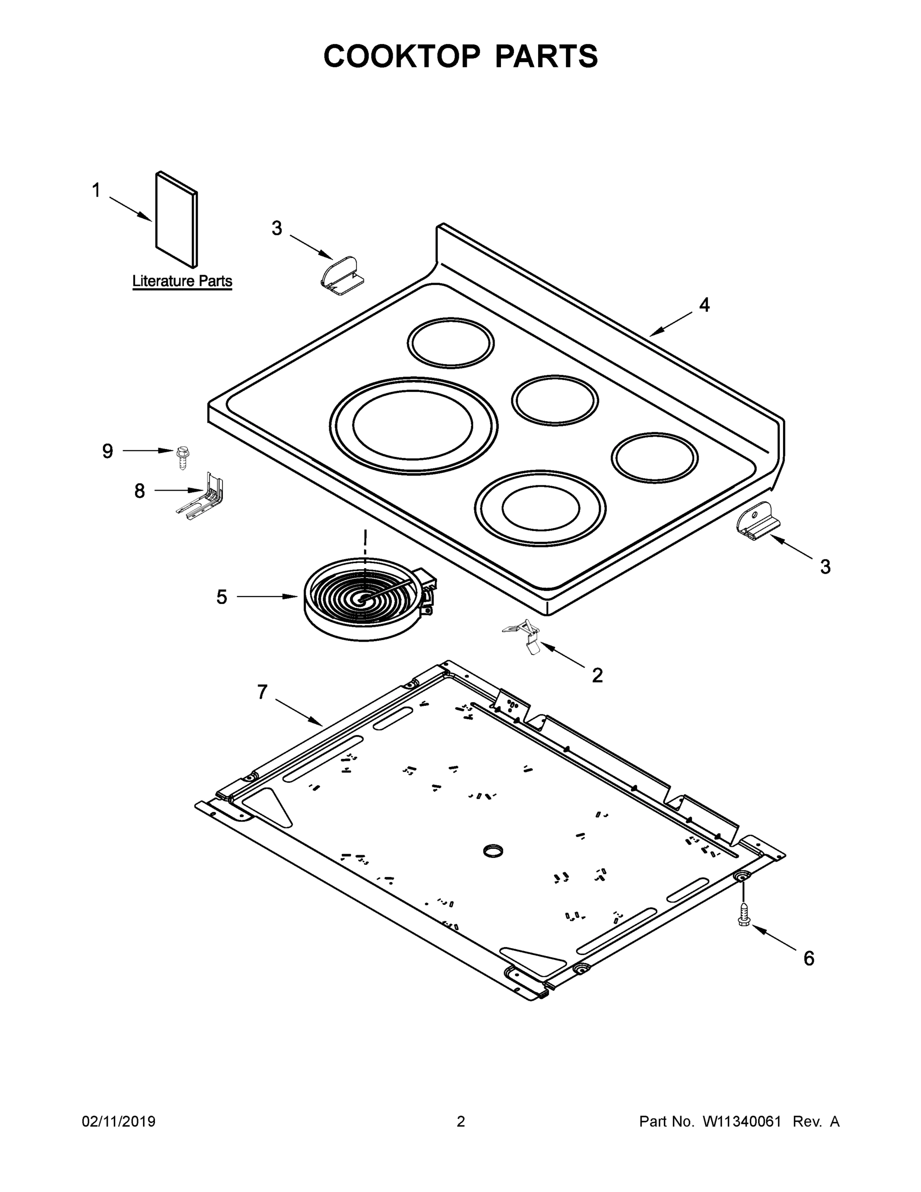 02 - COOKTOP PARTS