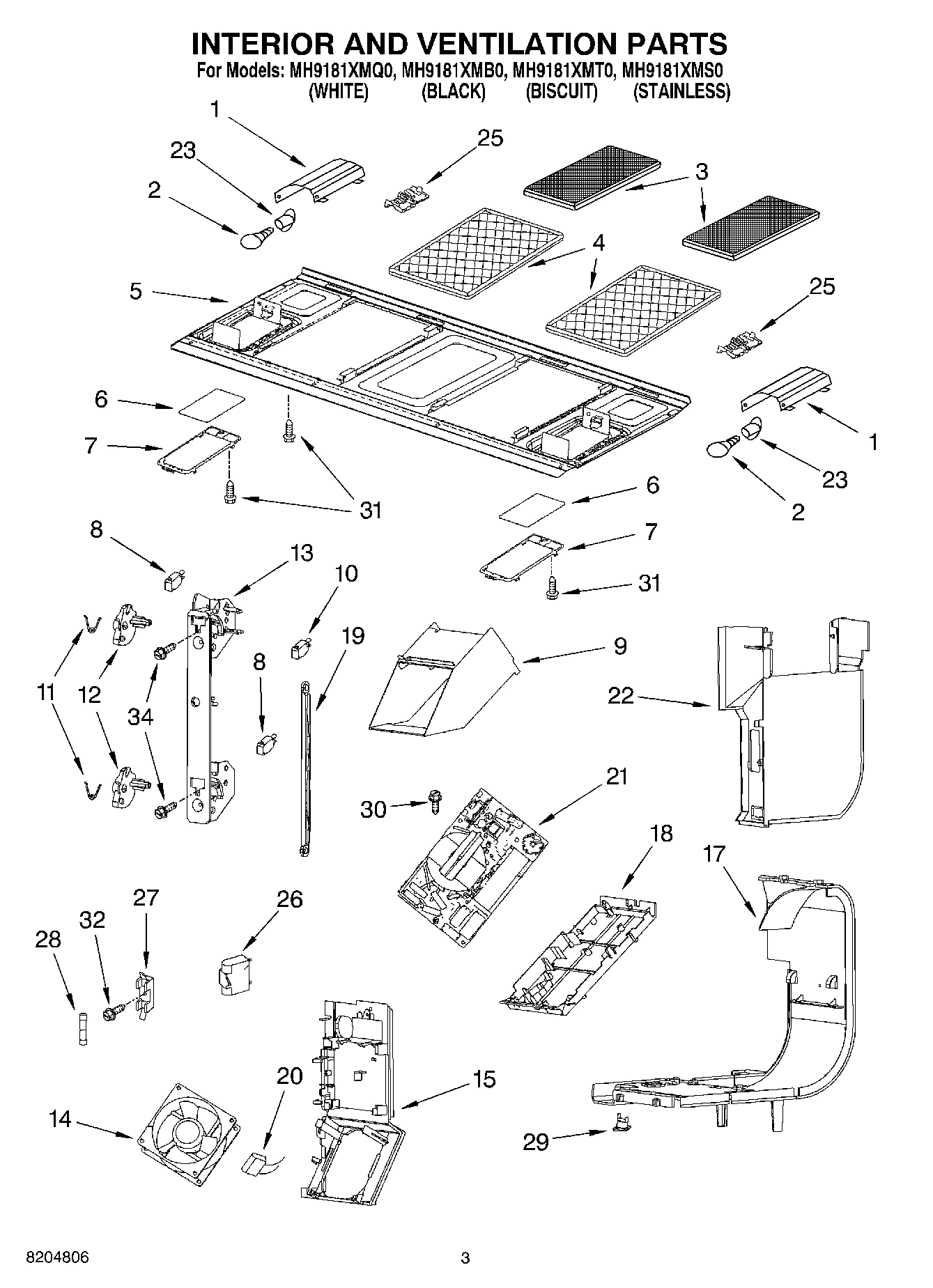 03 - INTERIOR AND VENTILATION PARTS