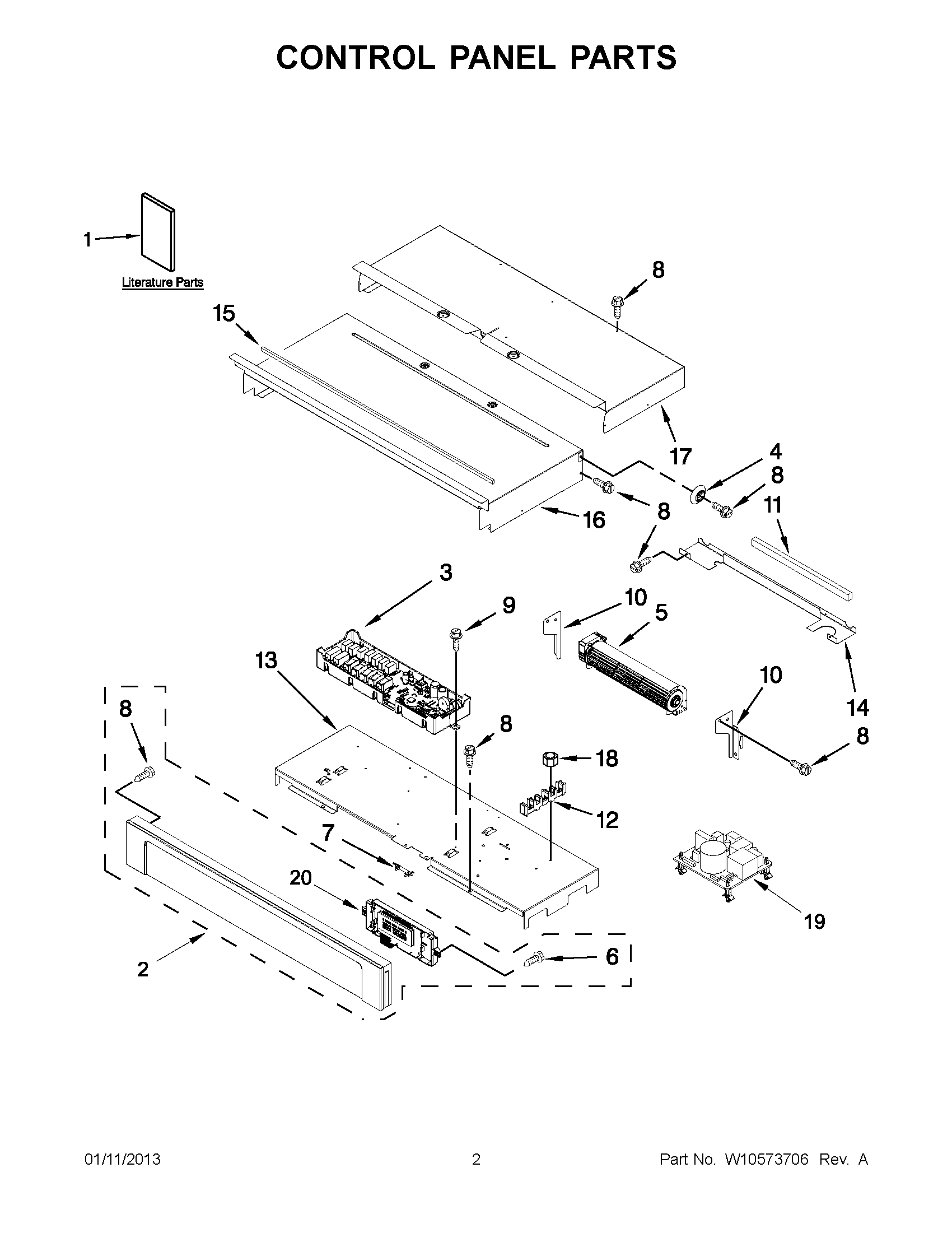 01 - CONTROL PANEL PARTS