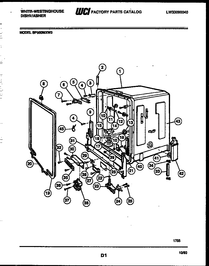 03 - TUB AND FRAME PARTS