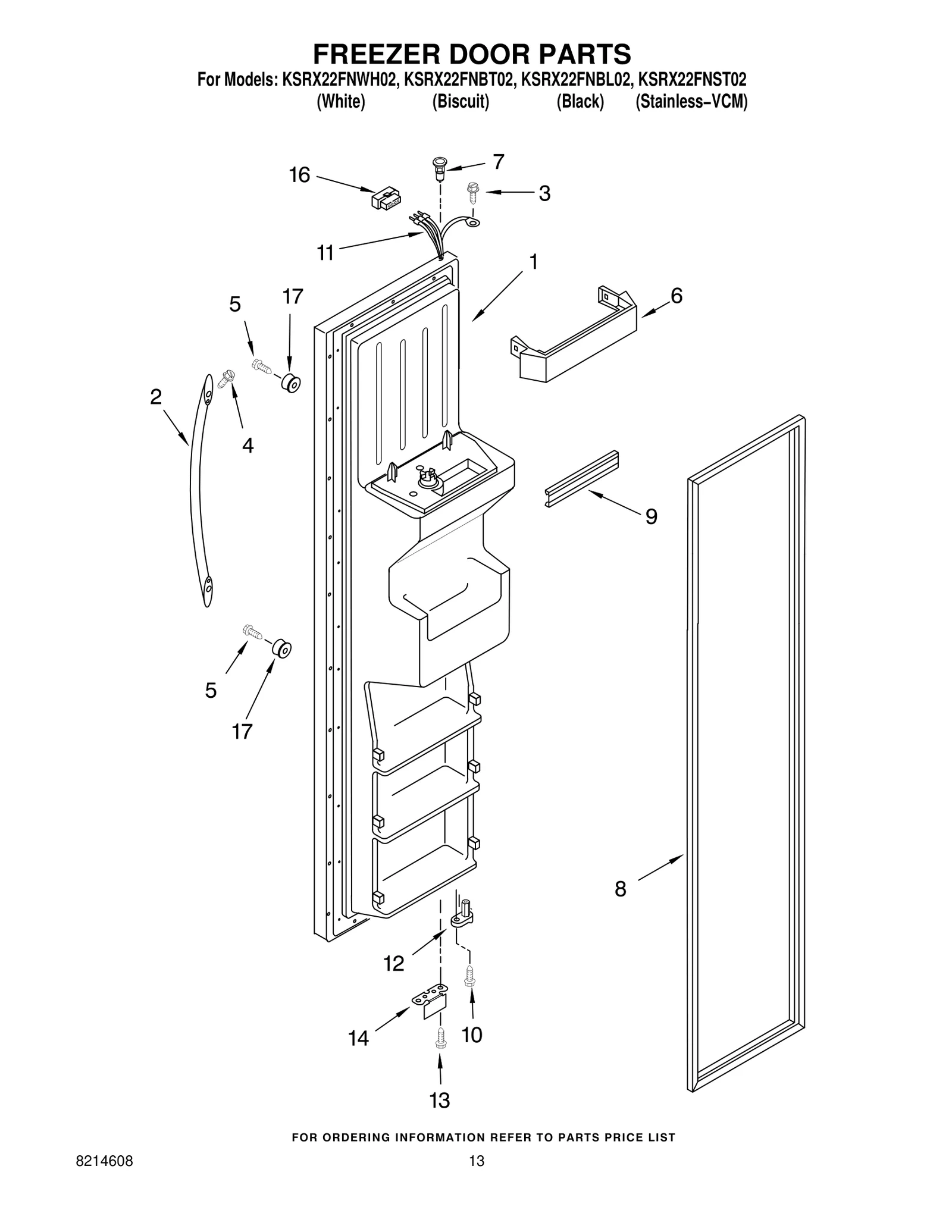 FREEZER DOOR PARTS